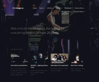 Thirdstage.ca(News, Media and More About the band BOSTON) Screenshot