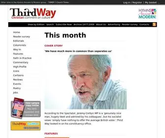 Thirdwaymagazine.co.uk(Third Way Magazine) Screenshot