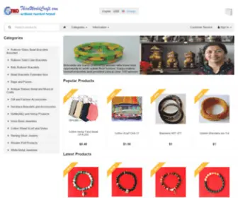 ThirdWorldcraft.com(Rollon Glass Bead Bracelets Exporter /Fair Trade) Screenshot