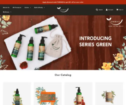 Thirigi.com(Natural & Plant Based Personal care & Wellness Products) Screenshot