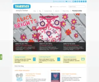 Thirstiesbaby.com(USA made cloth diapers) Screenshot