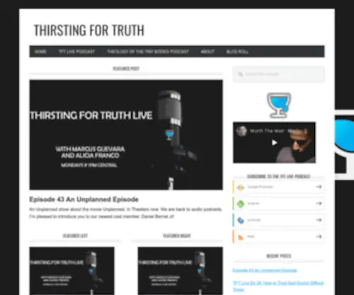Thirstingfortruth.com(Faith) Screenshot