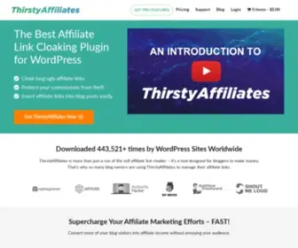 Thirstyaffiliates.com(Cloak Affiliate Links in WordPress) Screenshot