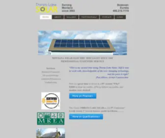 Thirstylakesolar.com(Serving Flathead County including Whitefish) Screenshot