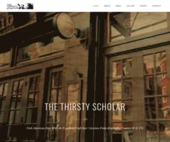 Thirstyscholarpub.com(Somerville, Massachusetts Boston Bar and Grill) Screenshot