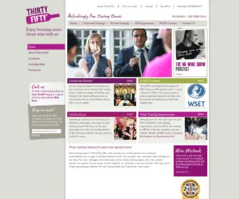 Thirtyfifty.co.uk(Wine Tasting Courses & Events) Screenshot