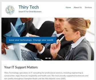 Thirytech.com(Smart IT for Small Business) Screenshot