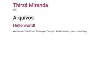 Thirzamiranda.com.br(Thirzá Miranda) Screenshot