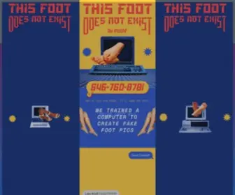 Thisfootdoesnotexist.com(Foot) Screenshot