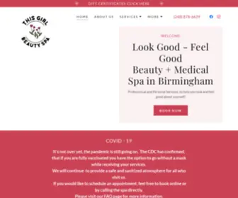 Thisgirlbeautyspa.com(Our newly remodeled Beauty Spa) Screenshot