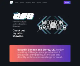 Thisisash.com(2D/3D Motion Graphics & Animation Freelancer) Screenshot