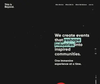 Thisisbeyond.com(Reshaping industries into inspired communities) Screenshot
