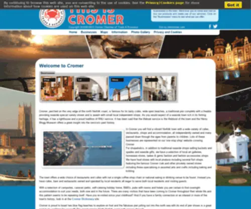 Thisiscromer.co.uk(This site) Screenshot