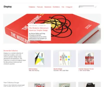 Thisisdisplay.org(Modern Graphic Design Collection and Rare Graphic Design Books) Screenshot