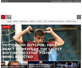 Thisisfutbol.com(European Football News and Blogs) Screenshot