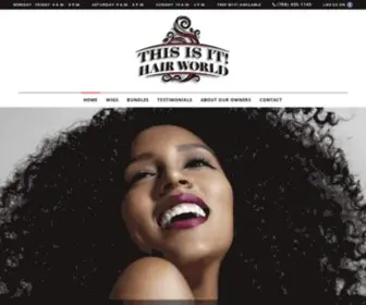 ThisisithairWorld.com(This Is It Hair World Online Shopping Store) Screenshot