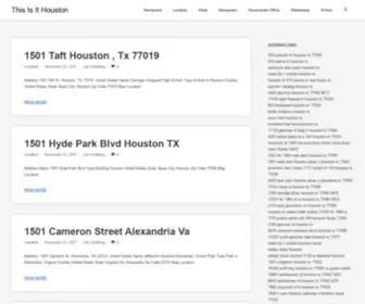 Thisisithouston.com(This Is It Houston) Screenshot