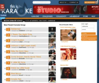 Thisiskaraoke.com(Online Karaoke) Screenshot