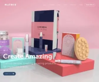 Thisismatrix.com(Creating Amazing Products for Incredible Brands) Screenshot