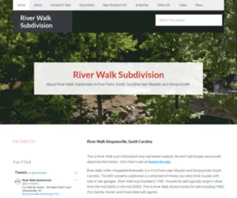 Thisisriverwalk.com(About River Walk Subdivision) Screenshot