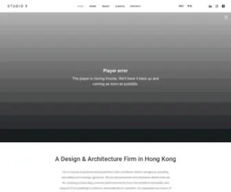 Thisisstudiox.com(Studio X is a design & architecture firm in Hong Kong) Screenshot