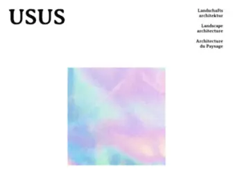 Thisisusus.com(USUS Landscape Architecture) Screenshot