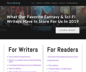 Thisiswriting.com(Book Reviews) Screenshot