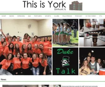 Thisisyork.org(THE STUDENT NEWS SITE OF YORK COMMUNITY HIGH SCHOOL) Screenshot