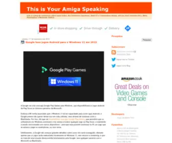 Thisisyouramigaspeaking.com(This is Your Amiga Speaking) Screenshot