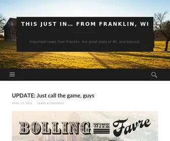 Thisjustinfromfranklinwi.com(From Franklin) Screenshot