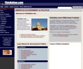 Thisnation.com(American Government & Politics Online) Screenshot