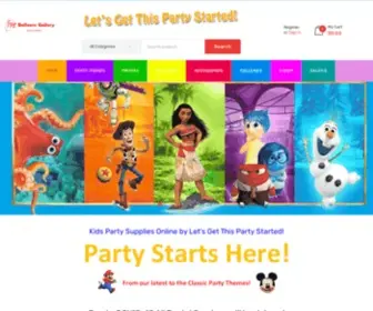 Thispartystarted.com.au(Kids Birthday Party Supplies & Party Ideas) Screenshot