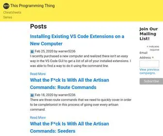 Thisprogrammingthing.com(This Programming Thing) Screenshot