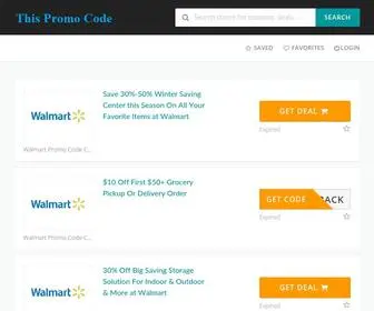 Thispromocode.com(This Promo Code) Screenshot