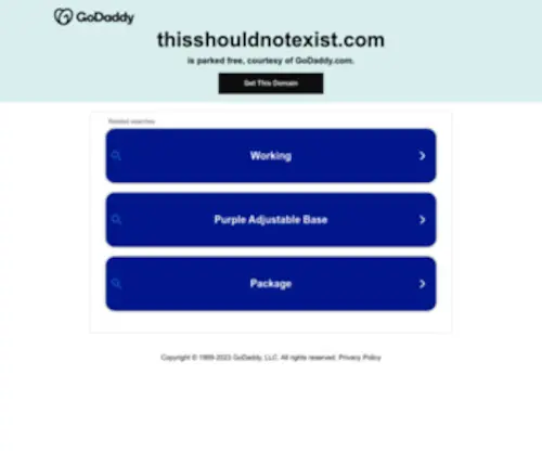 Thisshouldnotexist.com(Create an Ecommerce Website and Sell Online) Screenshot
