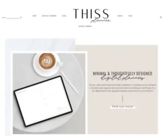 Thissplanner.com(Minimal & thoughtfully designed digital planners) Screenshot