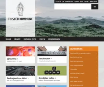 Thisted.dk(Er Thisted Kommunes hjemmeside) Screenshot
