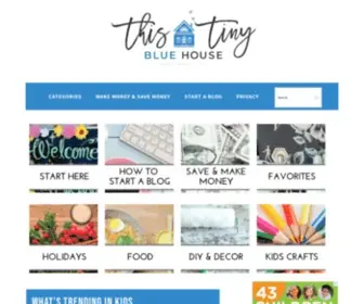 Thistinybluehouse.com(This Tiny Blue House) Screenshot