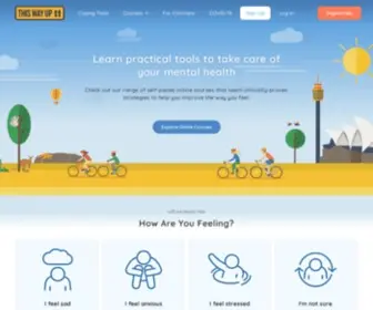 Thiswayup.org.au(Improve your wellbeing) Screenshot
