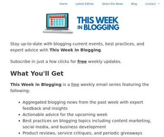 Thisweekinblogging.com(This Week in Blogging) Screenshot
