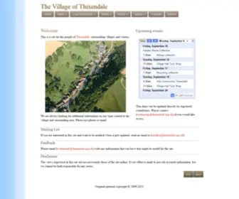 Thixendale.org.uk(The Village of Thixendale) Screenshot