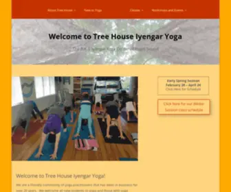 Thiyoga.com(Tree House Iyengar Yoga in Shoreline) Screenshot