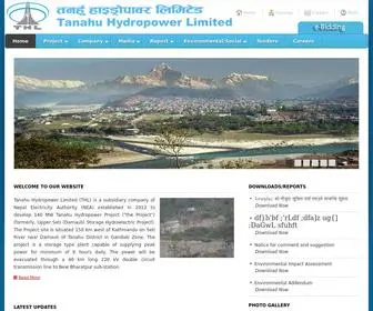 THL.com.np(Tanahu Hydropower Limited) Screenshot