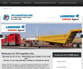 Thlogistics.ca(TH Logistics Inc) Screenshot