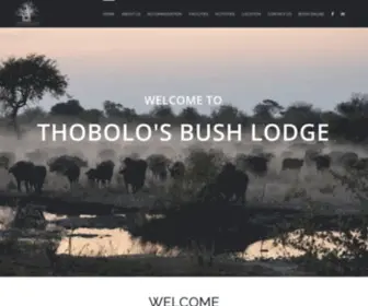 Thobolosbushlodge.com(Thobolo's Bush Lodge) Screenshot