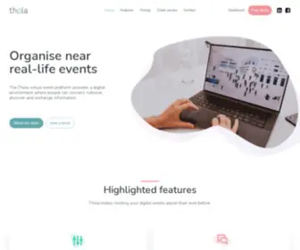 Thola.events(The Thola virtual event platform) Screenshot