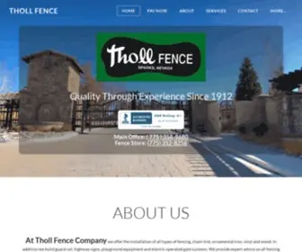 Thollfence.com(Tholl Fence) Screenshot
