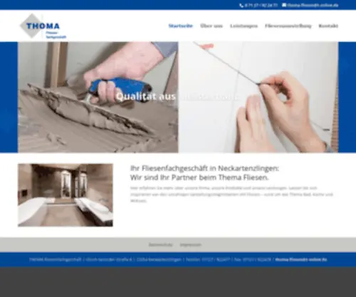 Thoma-Fliesen.de(THOMA) Screenshot