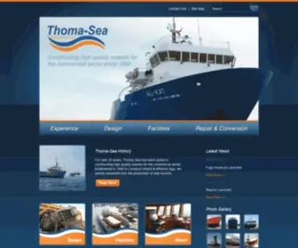 Thoma-Sea.com(Exceptional Marine Vessel Repair & Construction) Screenshot