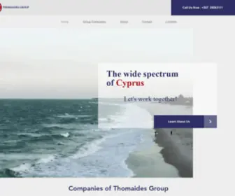 Thomaides.com(Thomaides Group varied activities have included) Screenshot
